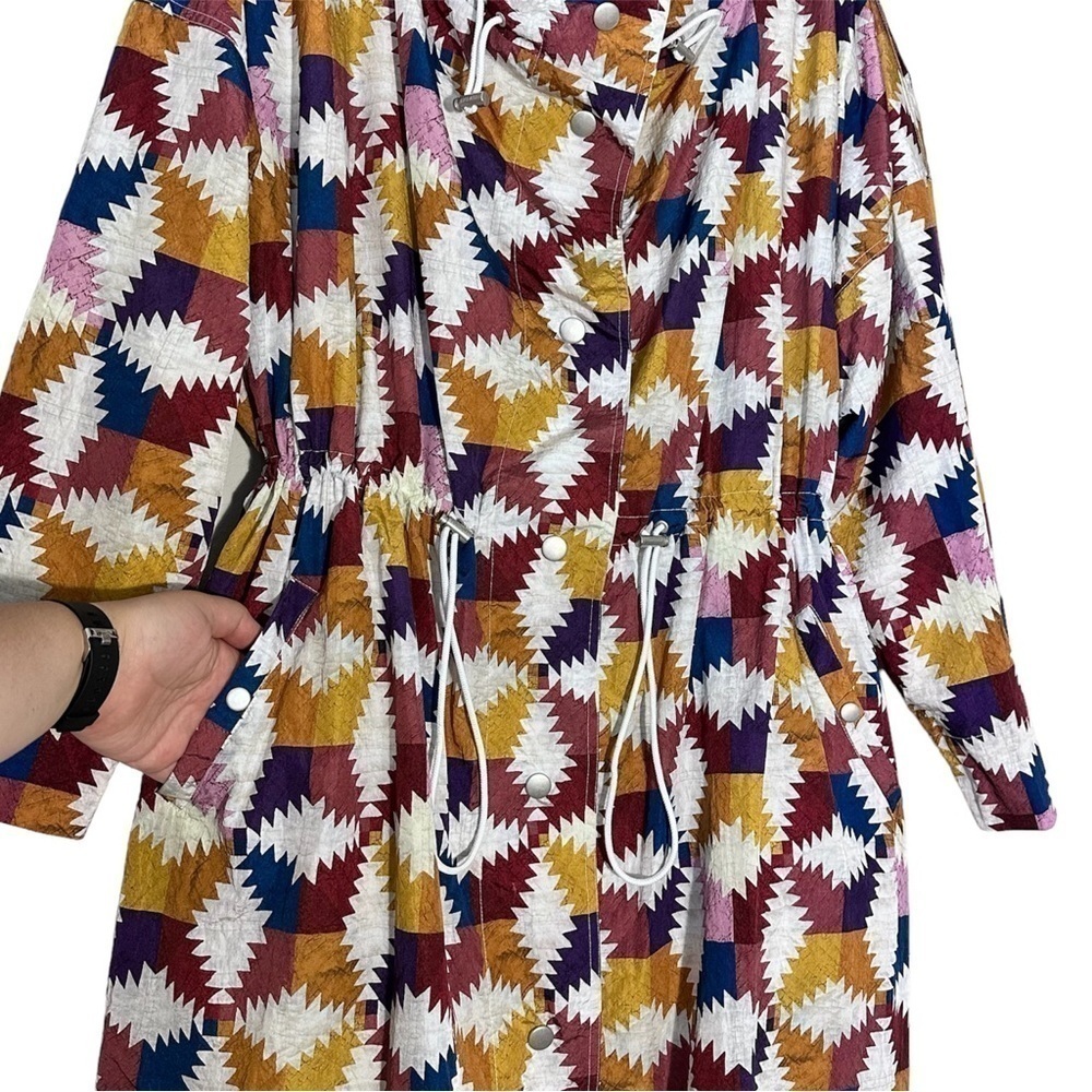 NWT Isabel Marant Munao Oversized Quilt Patchwork Pattern Coat size US 4 | FR 36 - Picture 7 of 16